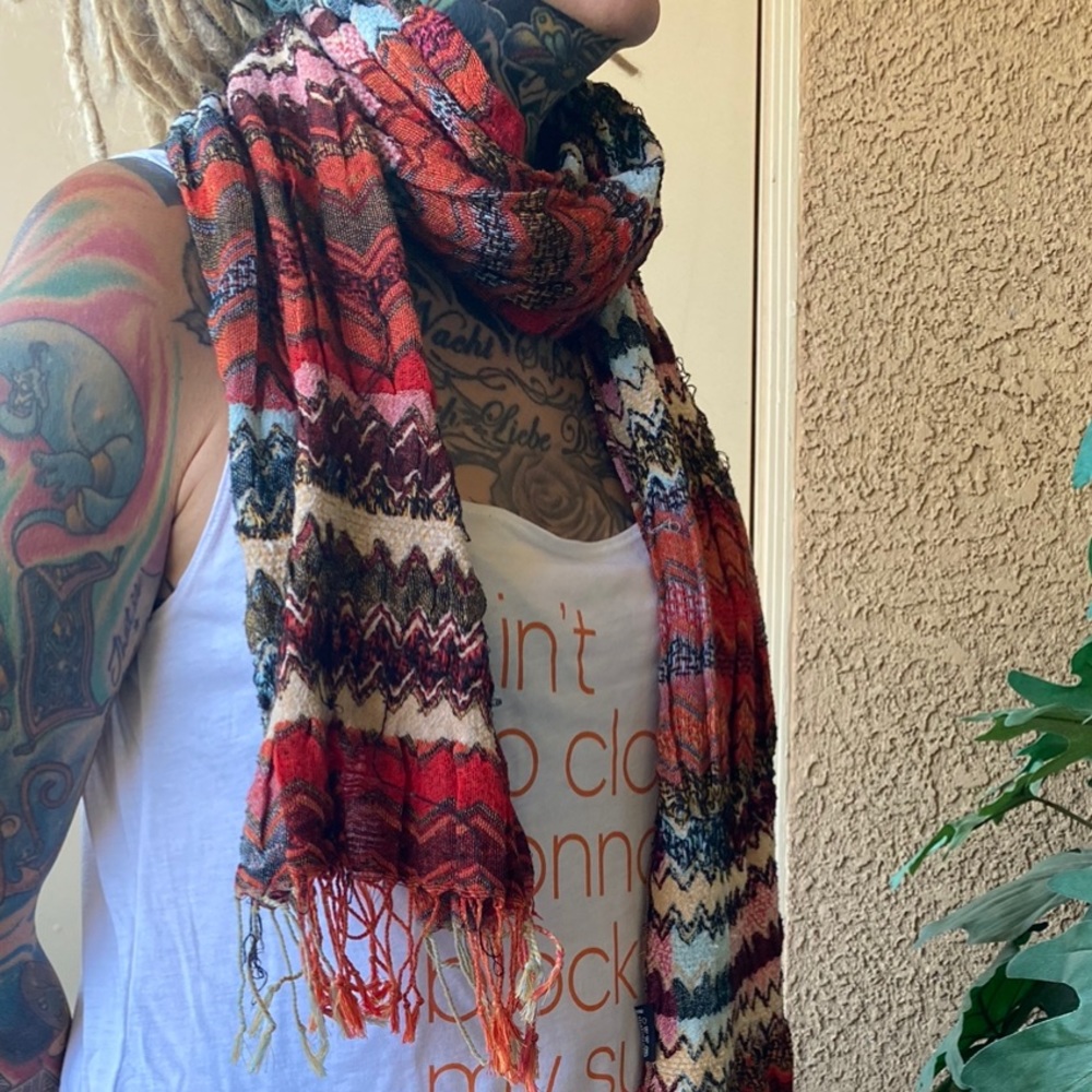 Boho multicolor scarf